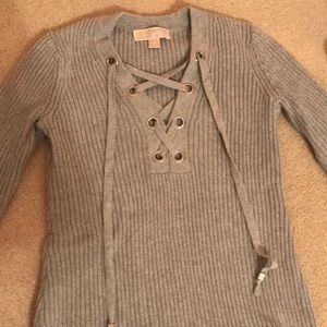 Michael Kors grey knit shirt